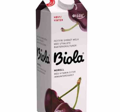 Bilde av Tine Biola Sesong fettfri syrnet melk Morell.