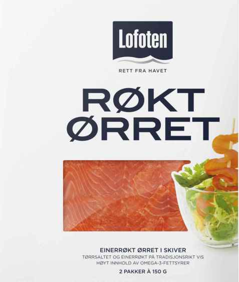 Bilde av Lofoten Røkt ørret i skiver.