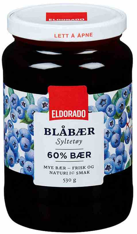 Bilde av Eldorado blåbærsyltetøy.