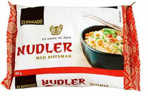 Bilde av Eldorado nudler m/kjøttsmak.