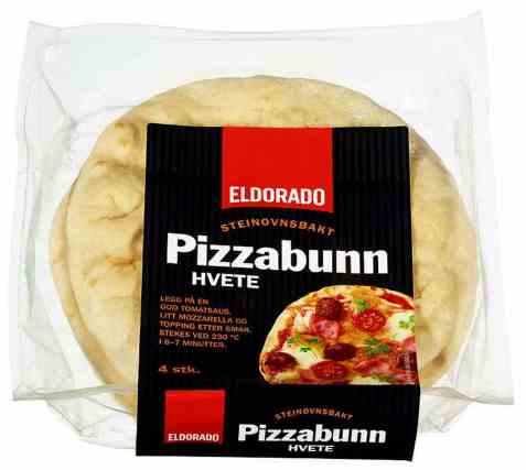 Bilde av Eldorado pizzabunn porsjon stenovn.