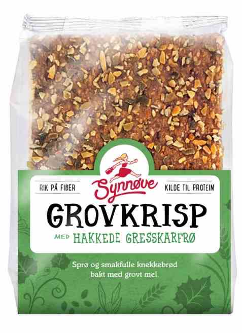 Bilde av Synnøve Grovkrisp med Hakkede Gresskarfrø Sesamfrø og Linfrø.