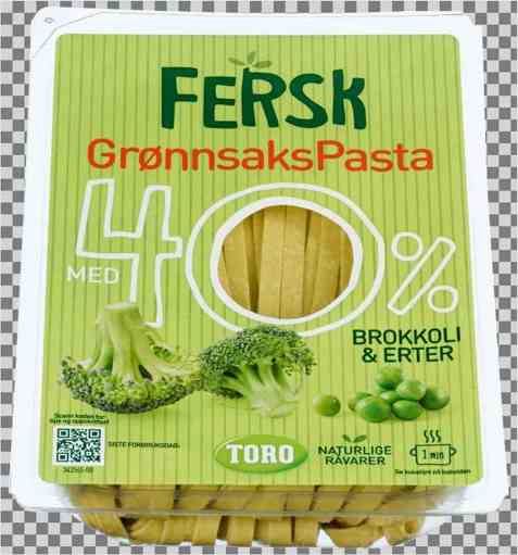 Bilde av Toro fersk grønnsakspasta med brokkoli og erter.