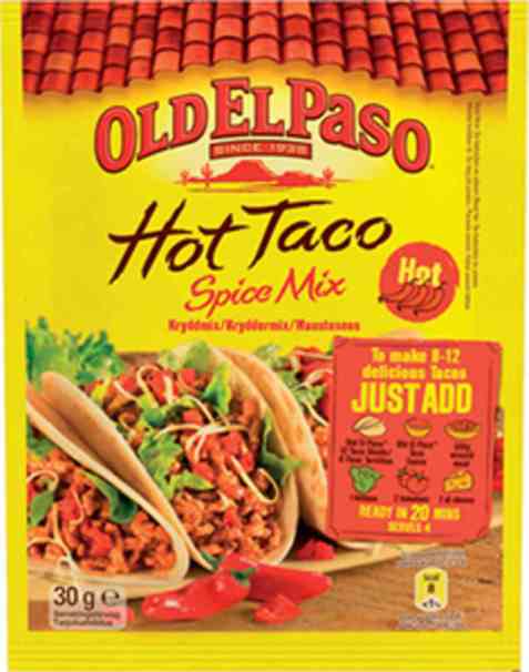 Bilde av Old el paso Taco Spice Mix hot.