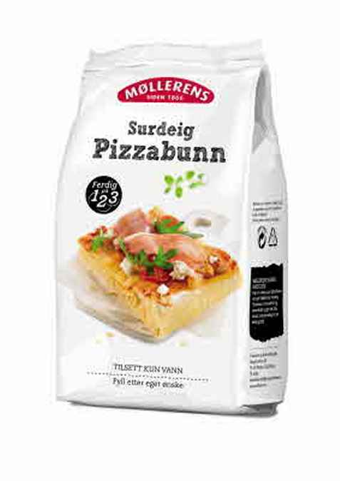 Bilde av Møllerens surdeig pizzabunn.