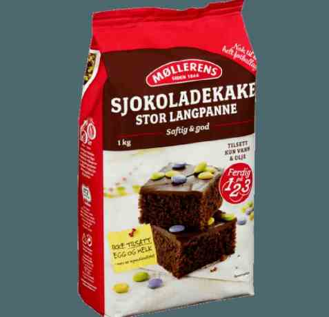 Bilde av Møllerens Sjokoladekake Langpanne.