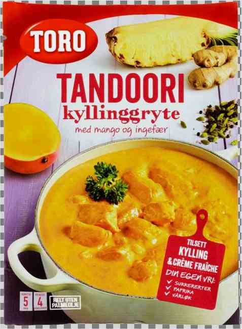 Bilde av Toro tandoori kyllinggryte.