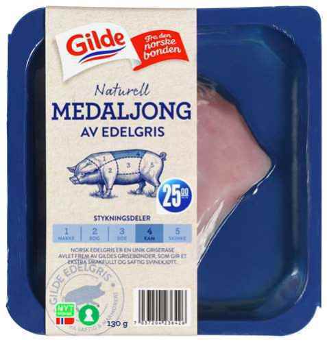 Bilde av Gilde edelgris svinemedaljong.