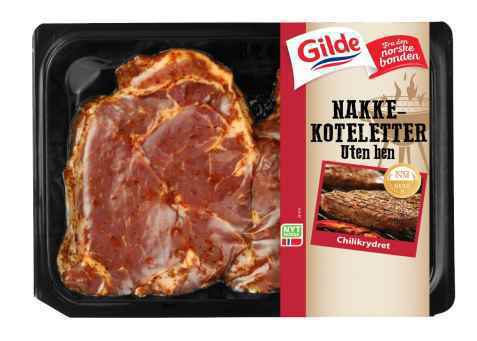 Bilde av Gilde svin nakkekoteletter chilikrydret.