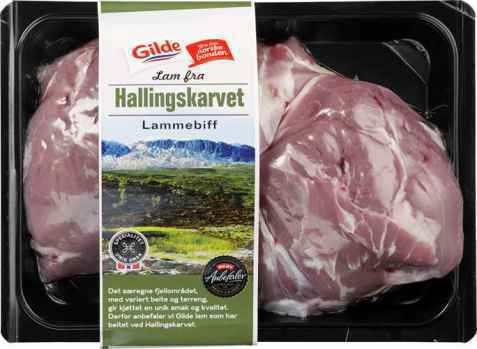 Bilde av Gilde hallingskarvet lammebiff av mørbrad.