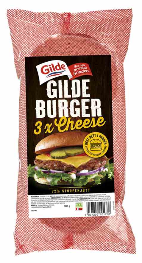 Bilde av Gildeburger 3xcheese.