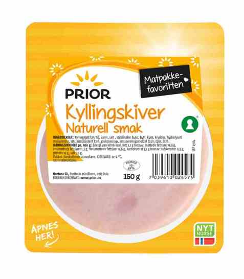 Bilde av Prior kyllingskiver naturell smak.