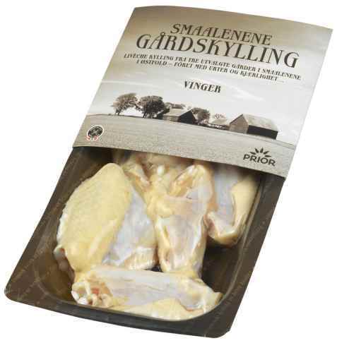 Bilde av Prior smaalenene gårdskylling vinger.