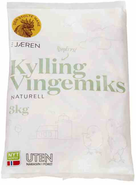Bilde av Den stolte hane dypfryste kylling vingemiks naturell.