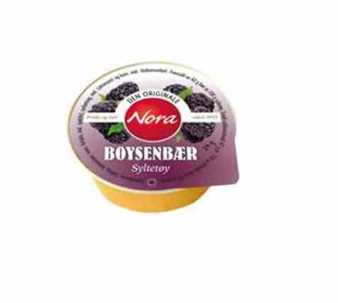 Bilde av Nora kuvertbeger boysenbærsyltetøy.