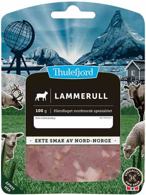 Bilde av Thulefjord Kokt lammerull i skiver.