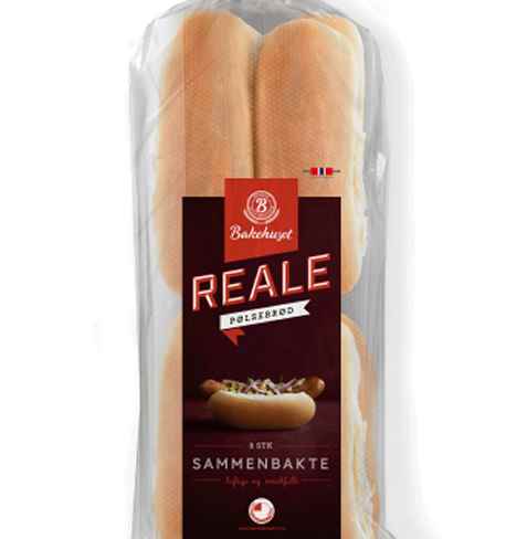 Bilde av Bakehuset reale sammenbakte pølsebrød.