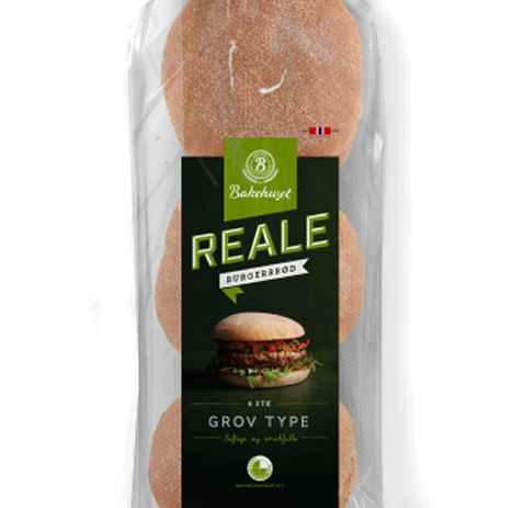 Bilde av Bakehuset reale grove hamburgerbrød.