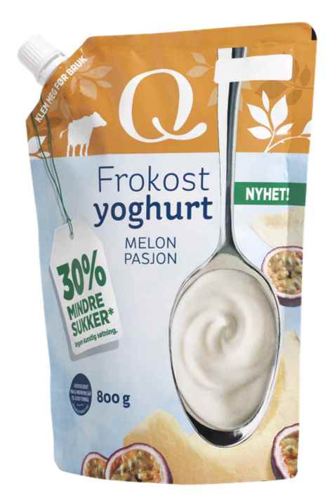Bilde av Q Frokostyoghurt Melon og pasjon.
