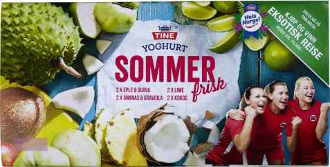 Bilde av Tine Yoghurt Sommerfrisk ananas og graviola.