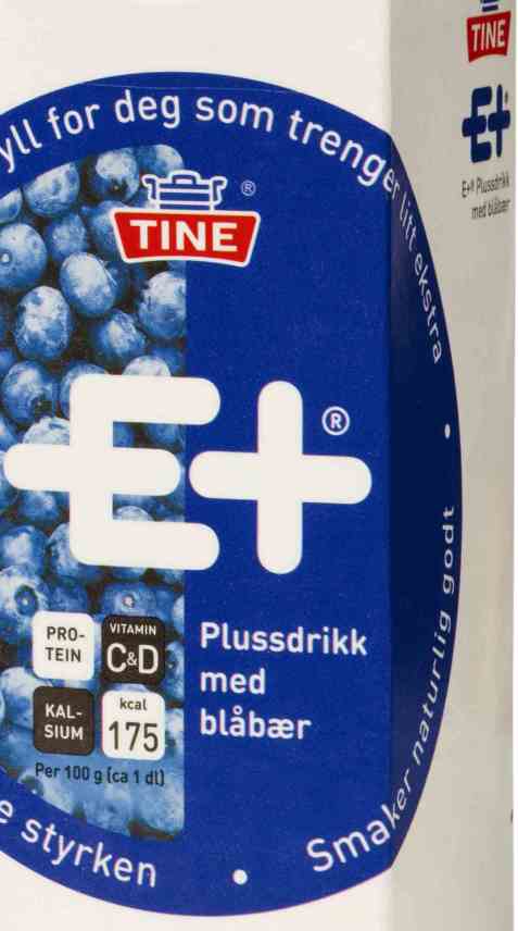 Bilde av Tine E+ drikk blåbær.