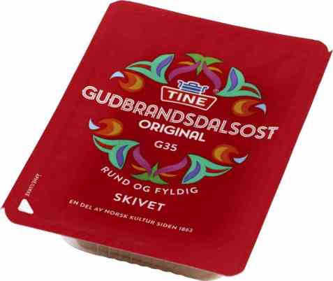 Bilde av Tine Gudbrandsdalsost skiver.