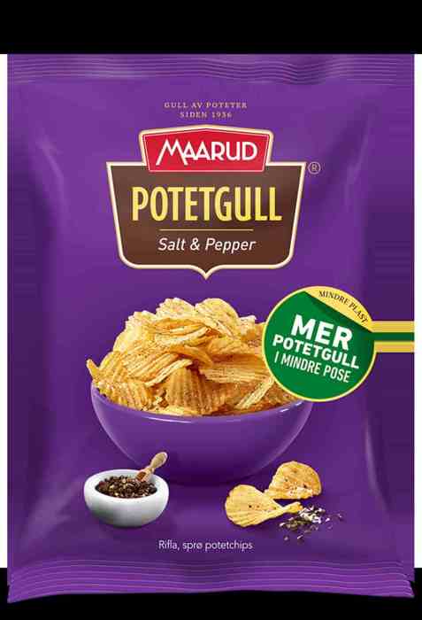 Bilde av Maarud Potetgull Salt og pepper.