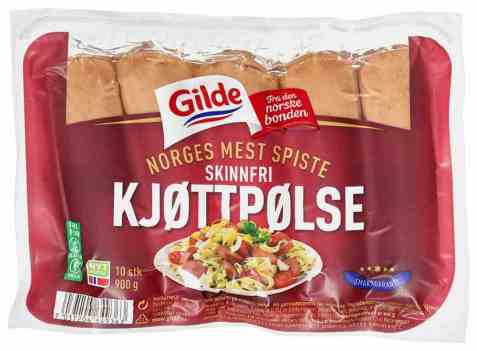 Bilde av Gilde Kjøttpølse Skinnfri 900 gr.
