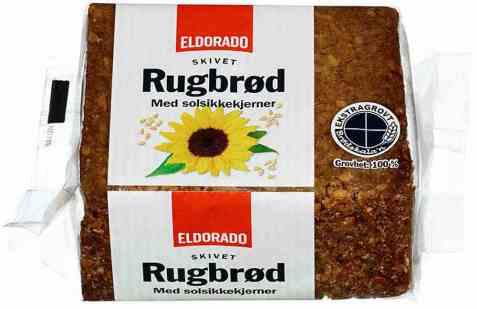 Bilde av Eldorado rugbrød med solsikkekjerner. Bilde av Eldorado rugbrød med solsikkekjerner.
