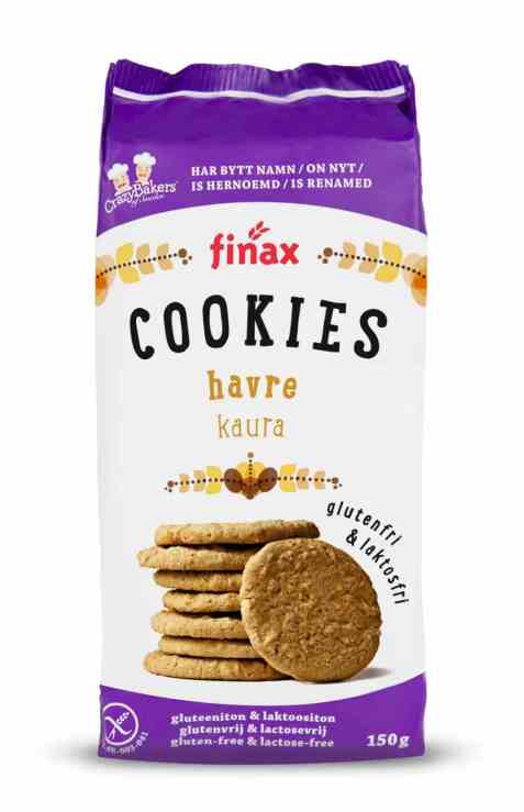Bilde av Finax glutenfri havre cookies.