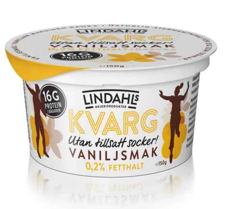 Bilde av Lindahls kvarg med vaniljesmak.