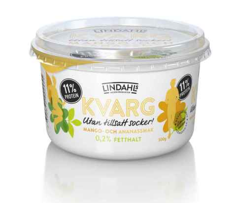 Bilde av Lindahls kvarg med mango-ananassmak.
