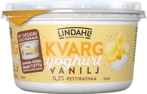 Bilde av Lindahls kvargyoghurt vanilje 500.