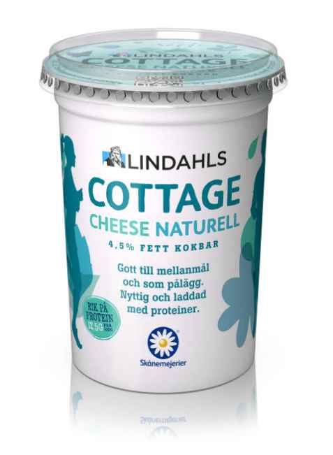 Bilde av Lindahls cottage cheese naturell.