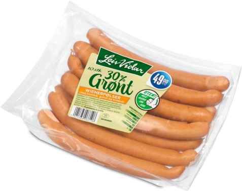 Bilde av Leiv Vidar wienerpølser med grønnsaker.