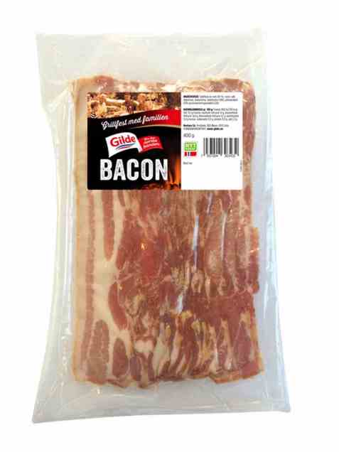 Bilde av Gilde bacon uten svor skivet.