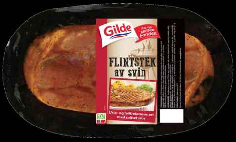 Bilde av Gilde marinert flintstek av svin med urter og hvitløk.