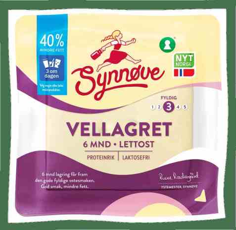 Bilde av Synnøve Vellagret Lettost.