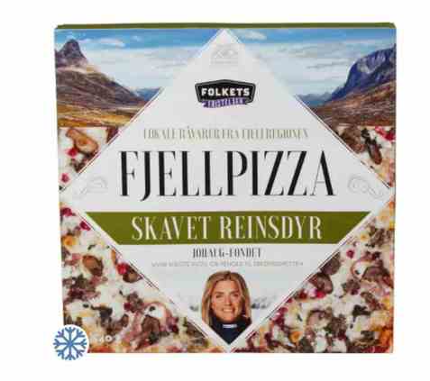 Bilde av Folkets fjellpizza med skavet reinsdyr.
