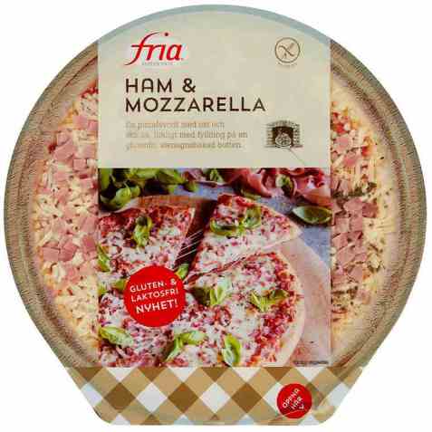 Bilde av Fria Pizza skinke og mozzarella.