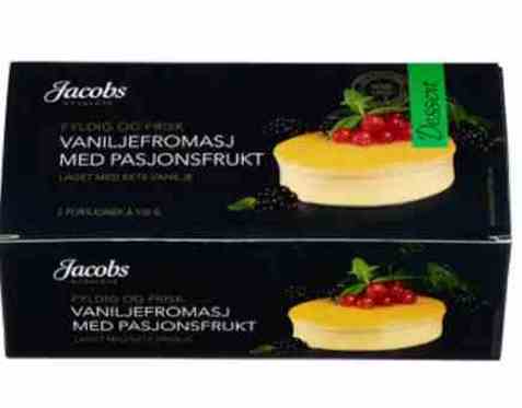 Bilde av Jacobs Utvalgte vaniljefromasj med pasjonsfrukt.