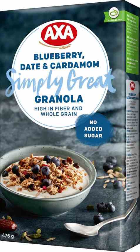 Bilde av Axa granola blueberry date & cardamom.