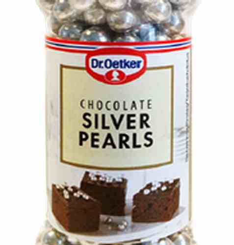 Bilde av DrOetker Chocolate Silver Pearls.