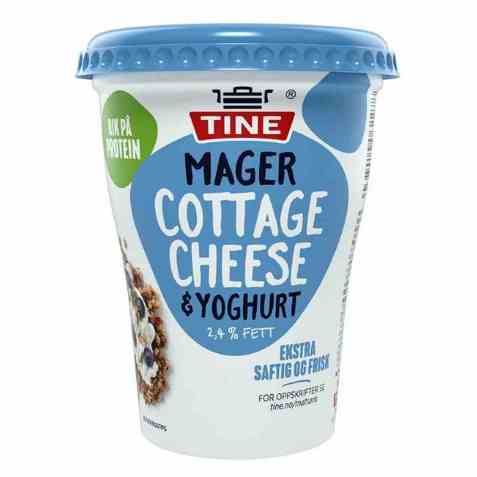 Bilde av Tine Mager Cottage Cheese og yoghurt.