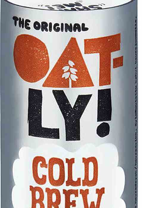 Bilde av Oatly cold brew latte.