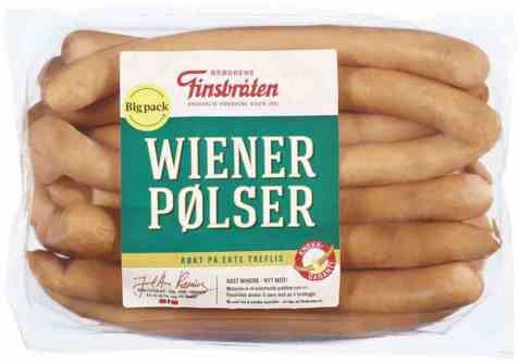 Bilde av Finsbråten Wienerpølser 1,4 kg.