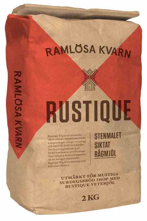 Bilde av Ramløsa Kvarn Rustique stenmalet siktet rugmel.