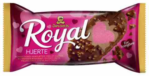 Bilde av Diplom-is royal hjerte.