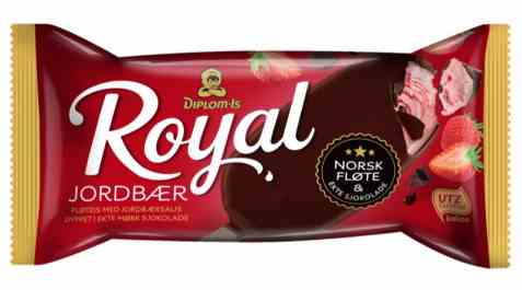 Bilde av Diplom-is Royal Jordbær.