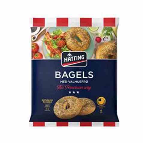 Bilde av Hatting Bagel med valmuefrø.